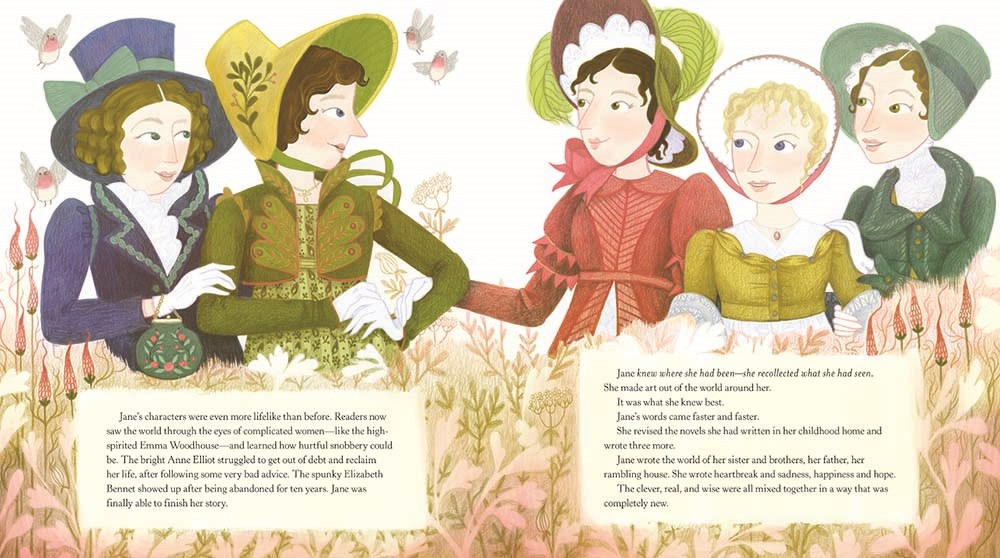 A Most Clever Girl Illustration Jane Austen Characters